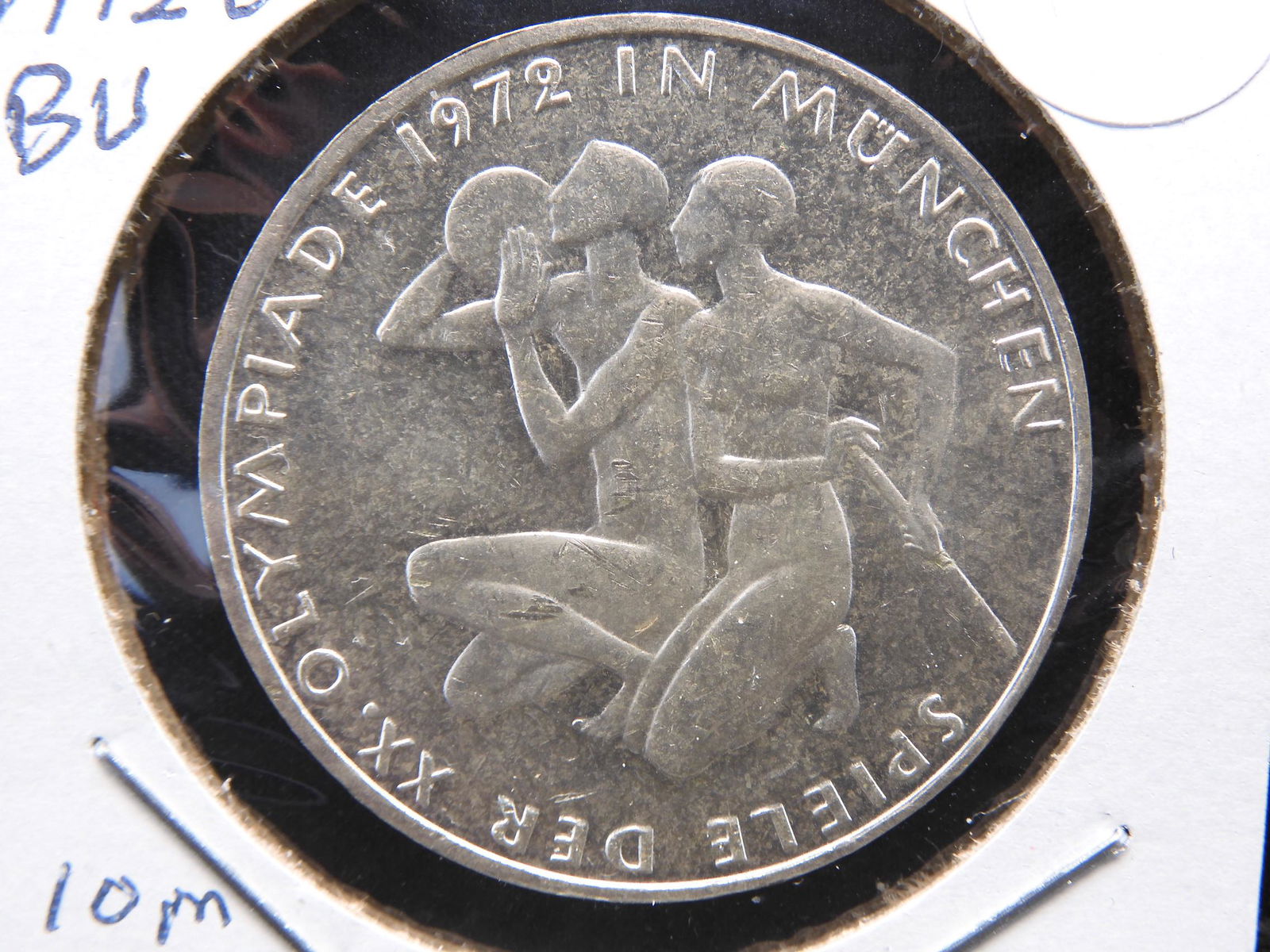 1972 G Germany 10 Marks.  Olympic silver coin. (1 of 3)