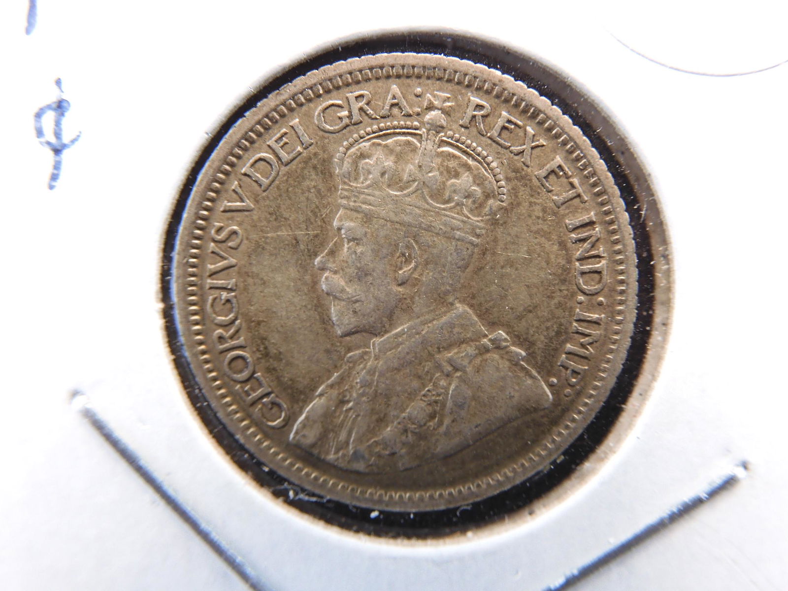 1914 Canada Silver dime.  Light wear.  Original (1 of 3)