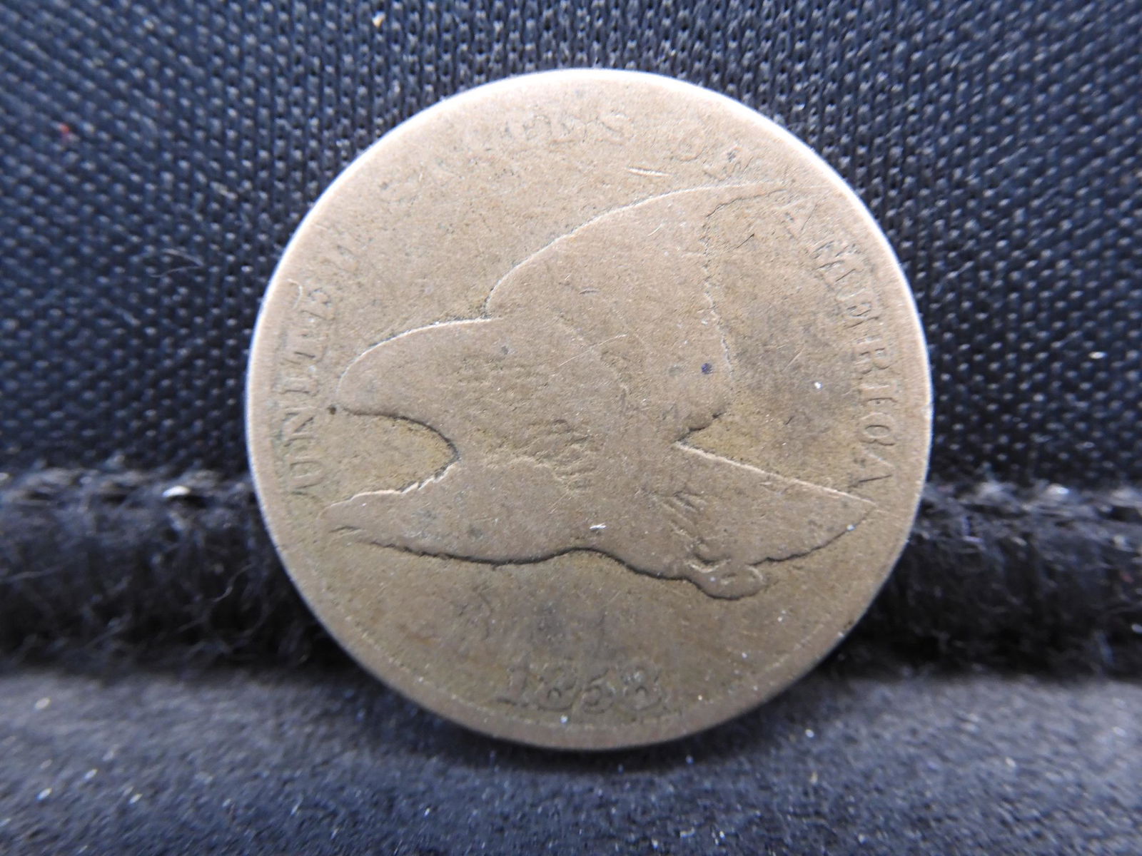 1858 Small Letters Flying Eagle.  Nice original coin (1 of 3)