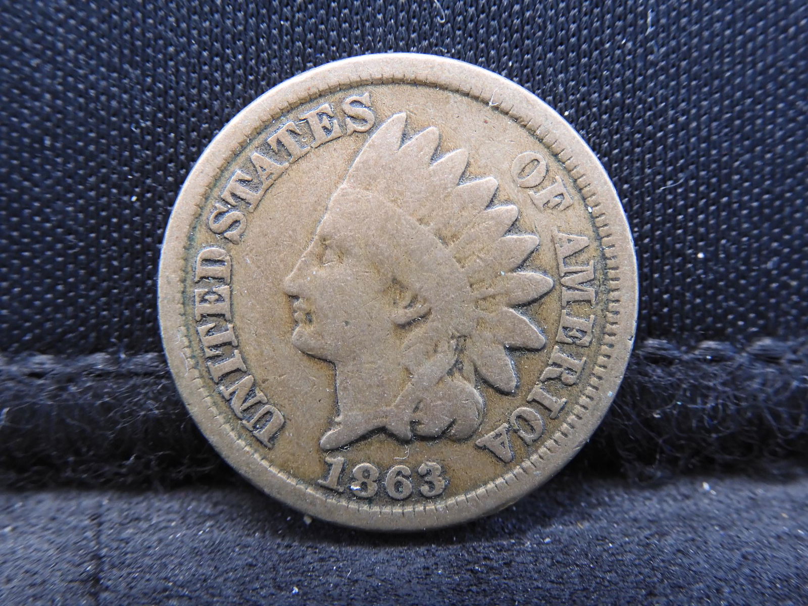 1863 CN Semi-Key Date Indian Head Cent.  Civil War (1 of 2)