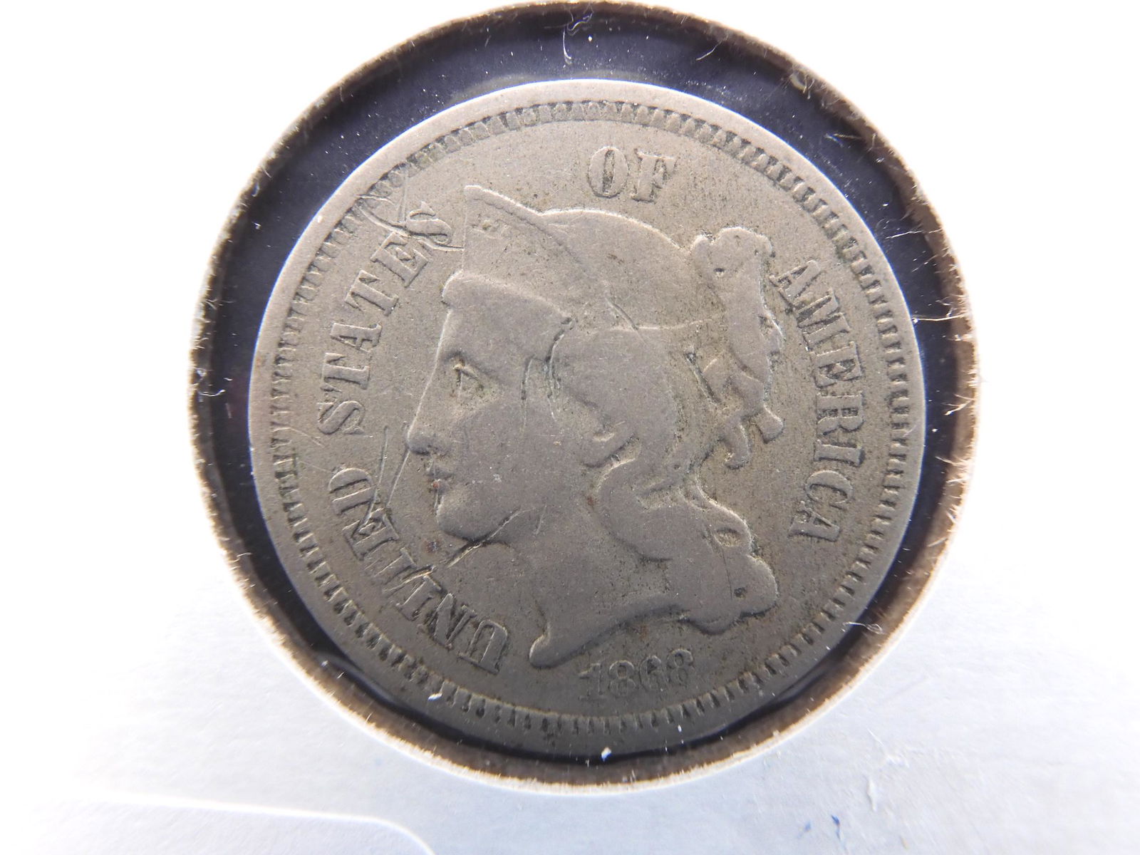 1868 Three Cent Nickel (1 of 3)