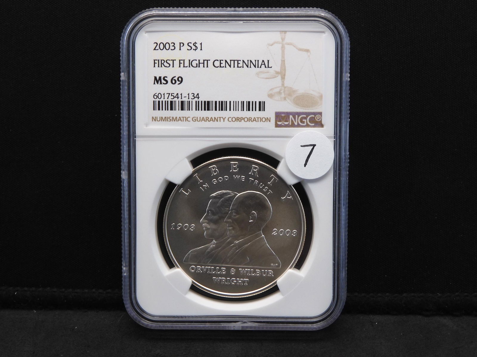 2003 NGC MS69 First Flight Centennial Silver Dollar (1 of 4)