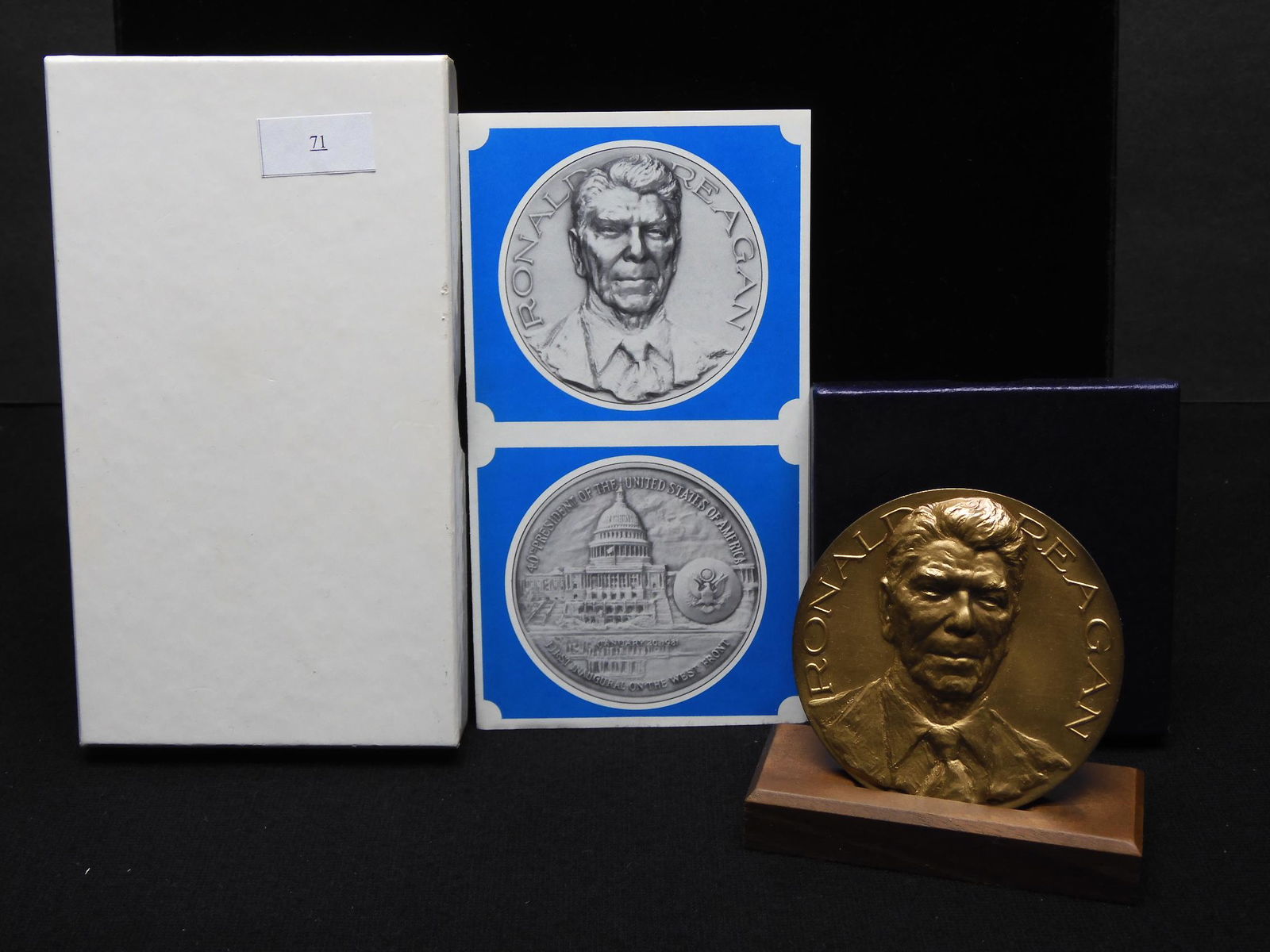 Ronald Reagan Presidential Inaugural 2 3/4" Medal w/ (1 of 6)