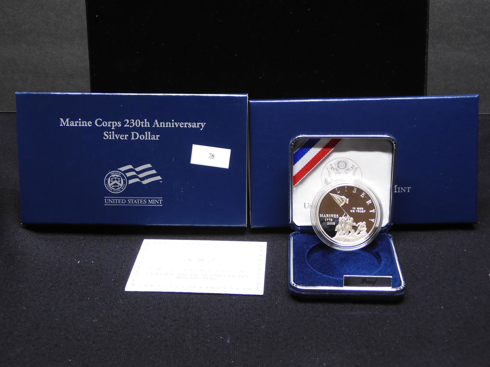 2005 U.S. Marine Corp 230th Anniv. Proof Silver Dollar (1 of 4)