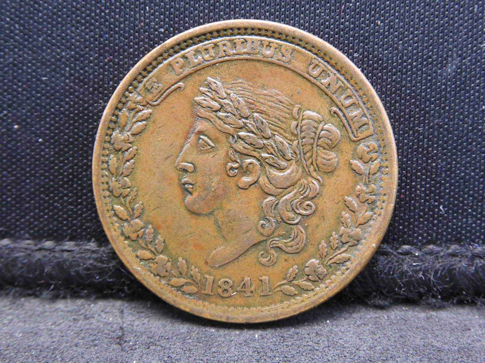 Hard Time Token - 1841 - Mint Drop - XF+ Condition! (1 of 2)