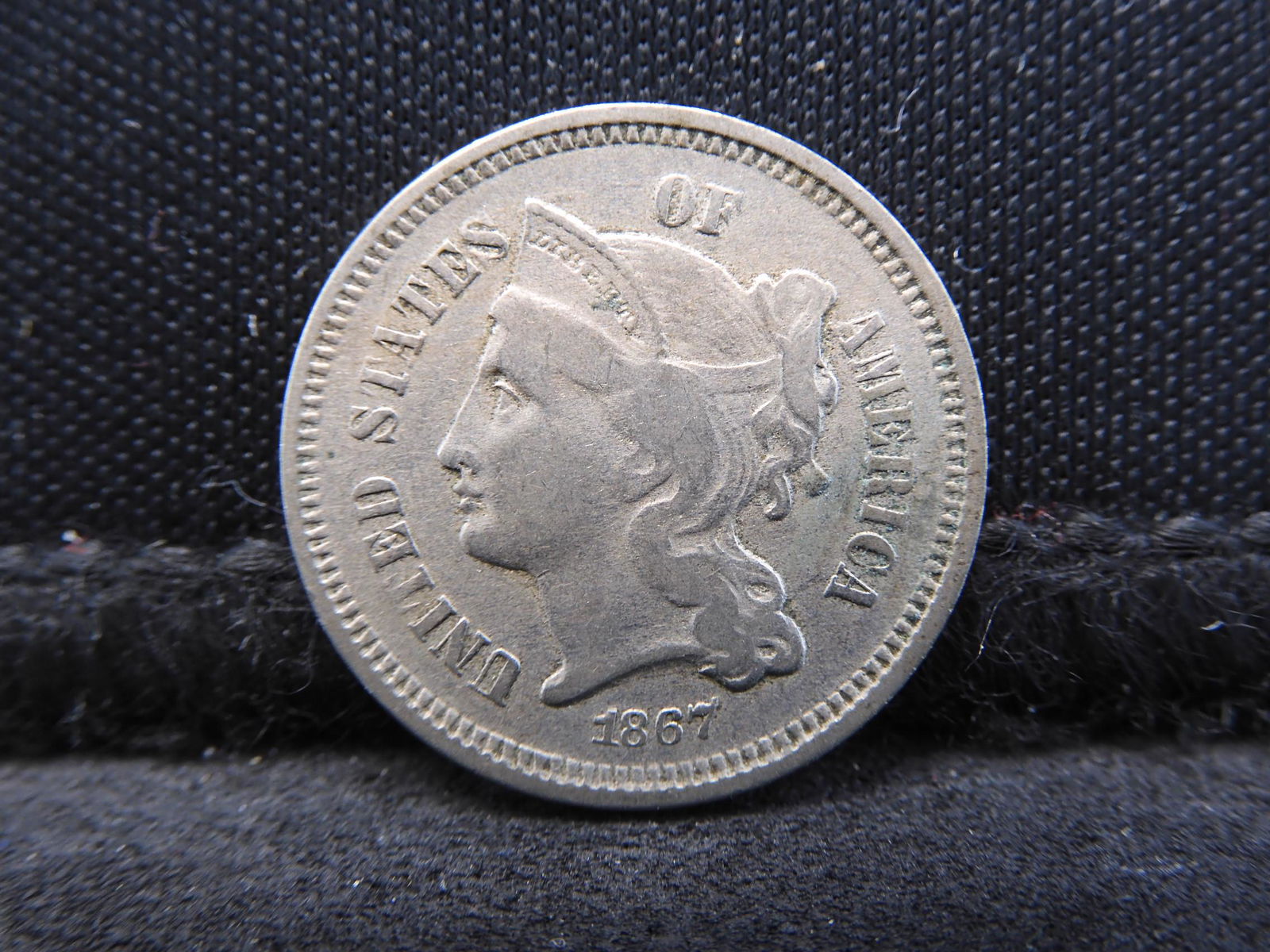 1867 CN Three Cent US Coin (1 of 2)