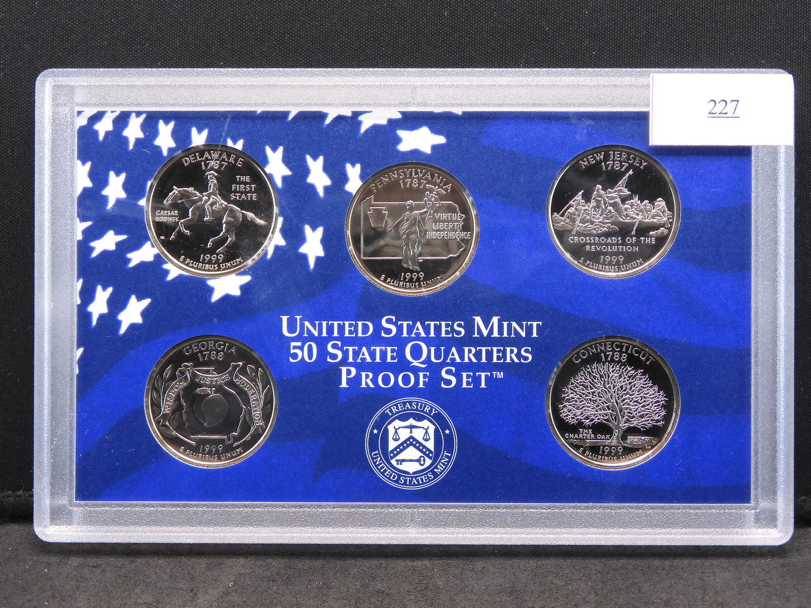 1999-S U.S. Statehood Proof Quarters in Hard Plastic (1 of 2)
