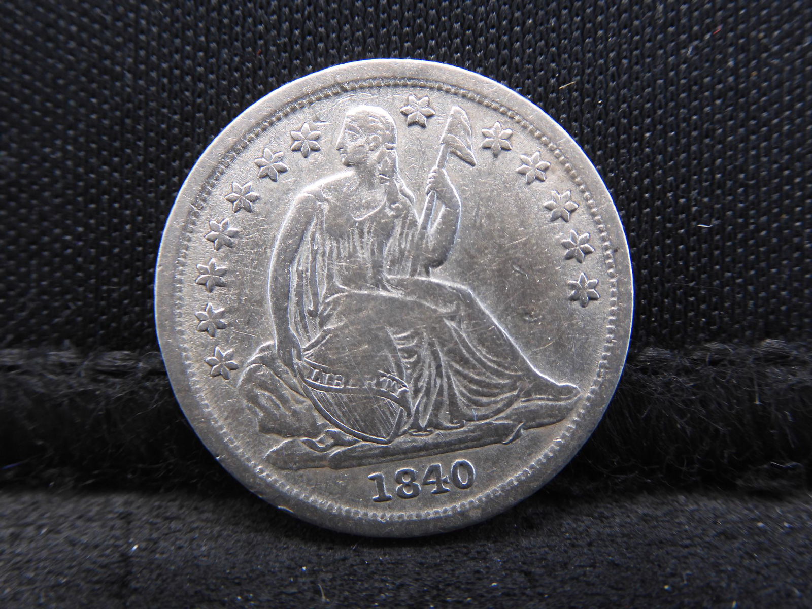 1840-O No Drapery Seated Liberty Silver Dime - Rare (1 of 2)