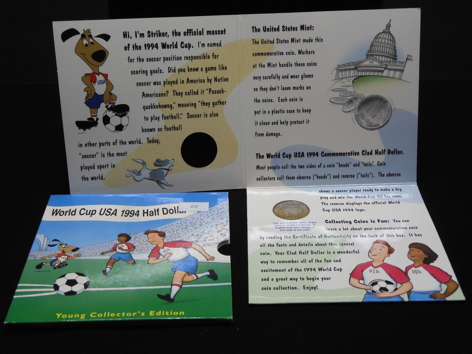 Young Collector's Edition - World Cup USA 1994-D Half: Young Collector's Edition - World Cup USA 1994-D Half Dollar - Perfect for a Child Interested in Coins!