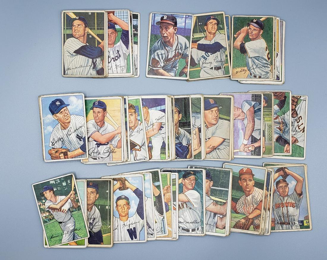 (103) 1952 Bowman Baseball Cards Various Grades No (1 of 2)
