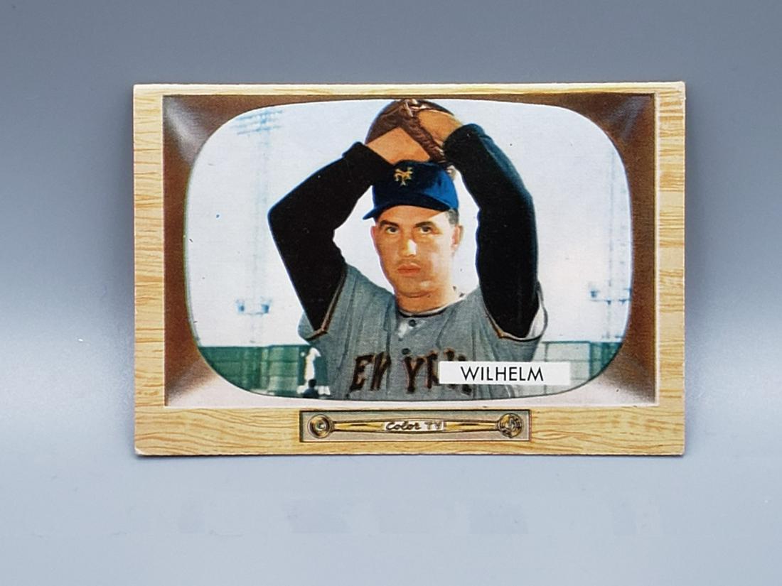 1955 Bowman Hoyt Wilhelm #1 HOF (1 of 2)