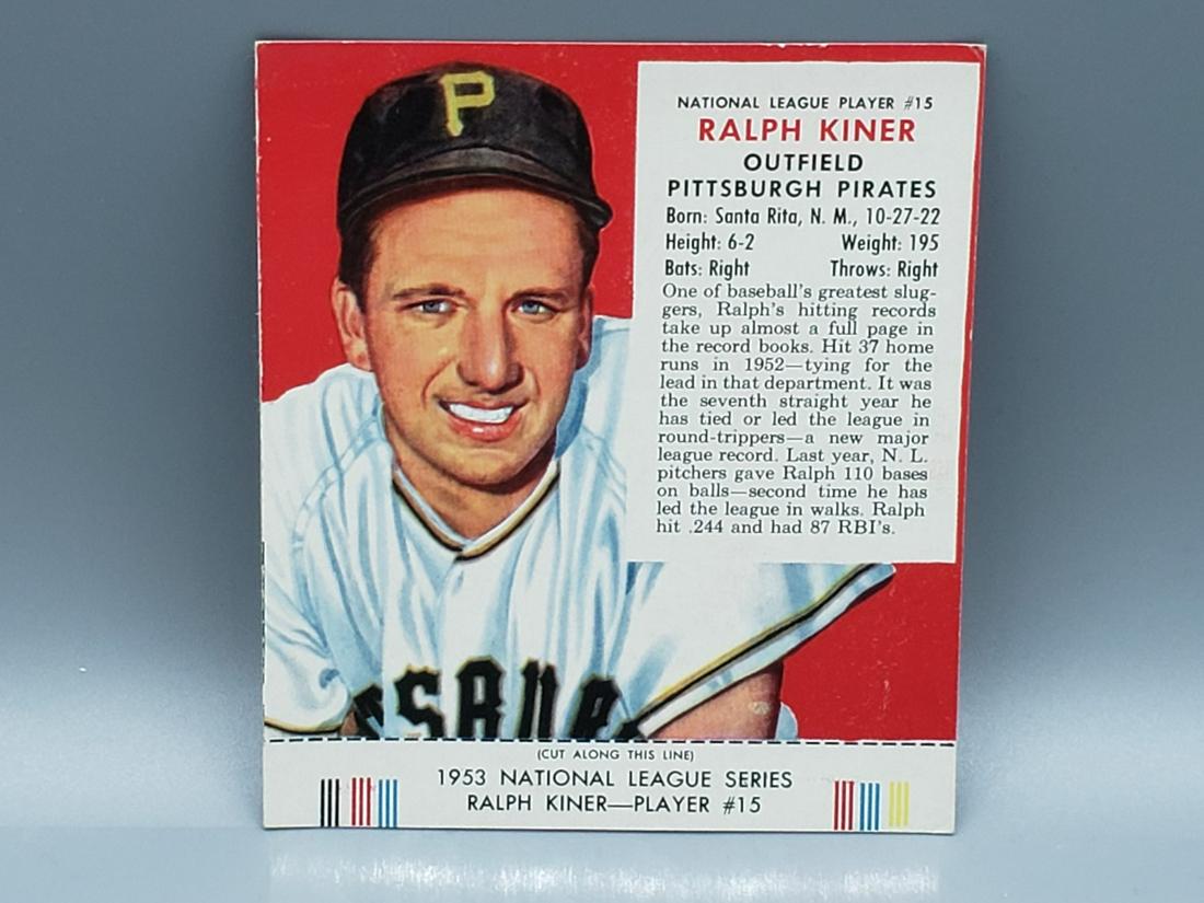 1953 Red Man Ralph Kiner HOF (1 of 3)