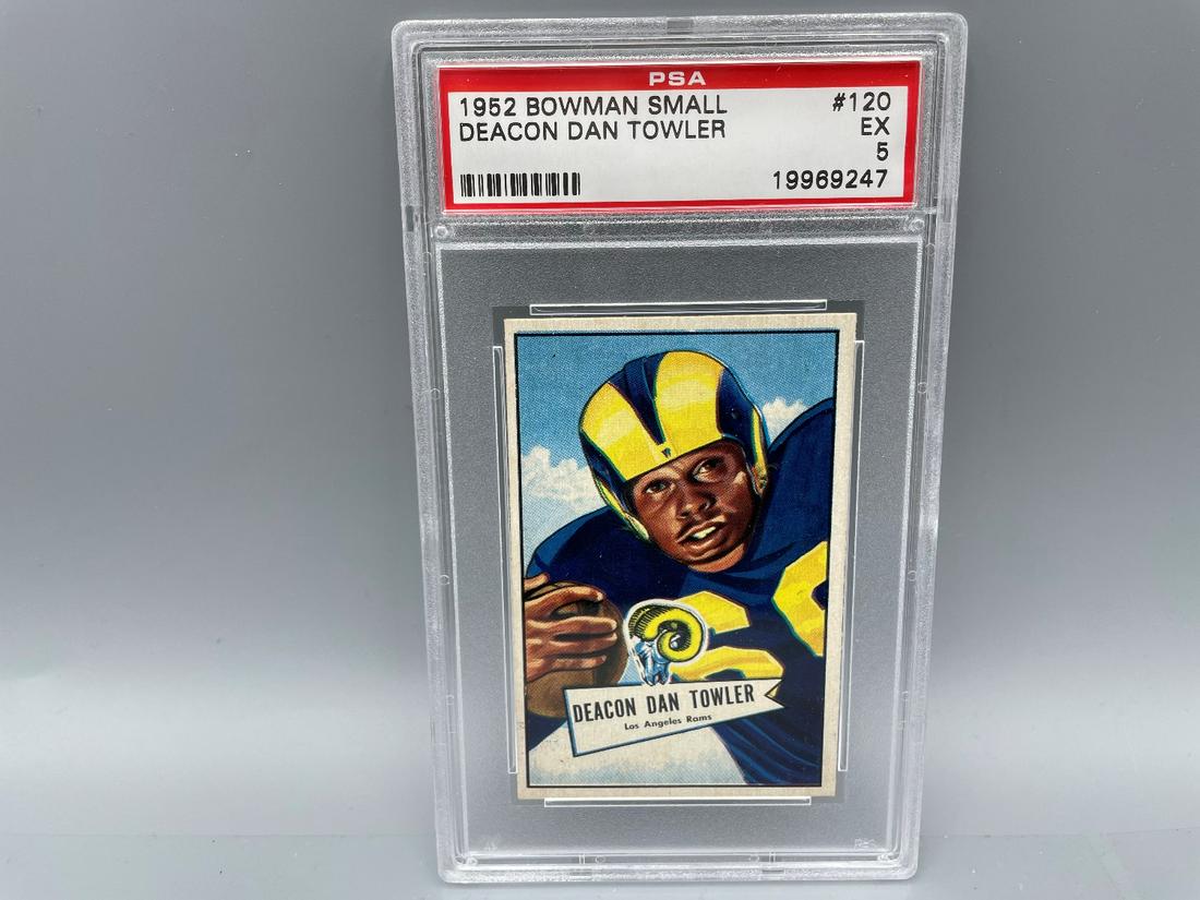 1952 Bowman Small Deacon Dan Towler #120 PSA 5 (1 of 2)