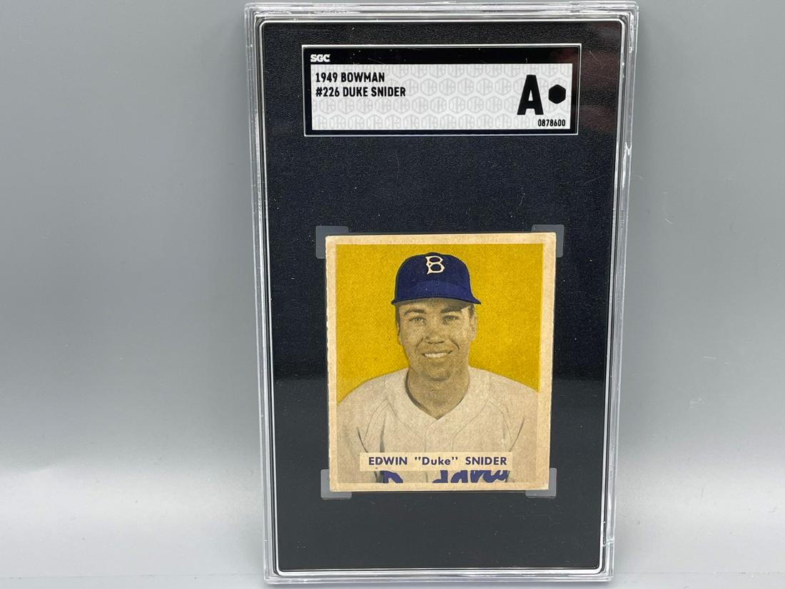 1949 Bowman Duke Snider Rookie Card #226 SGC A - Tough (1 of 4)
