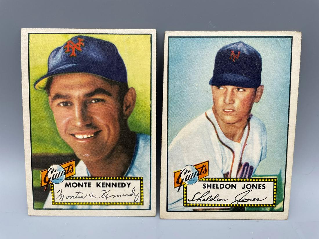 1952 Topps Monte Kennedy #124 & Sheldon Jones #130 (1 of 2)