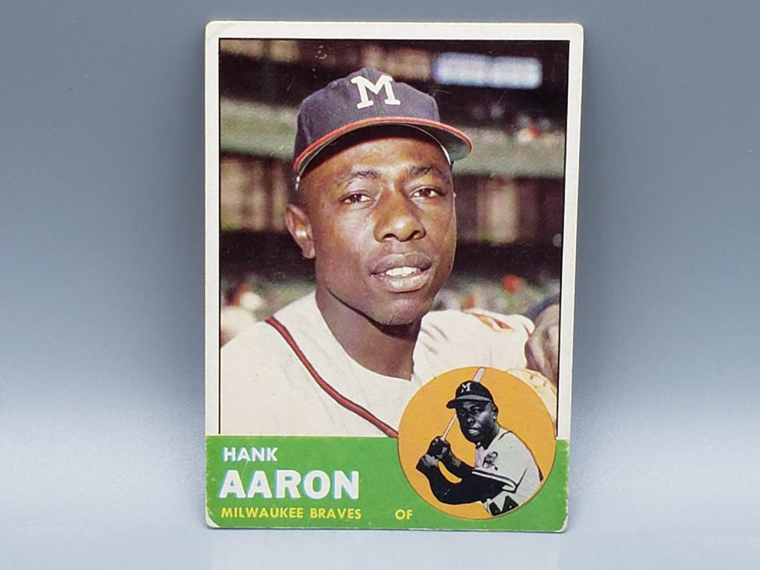 1963 Topps Hank Aaron #390 (1 of 2)