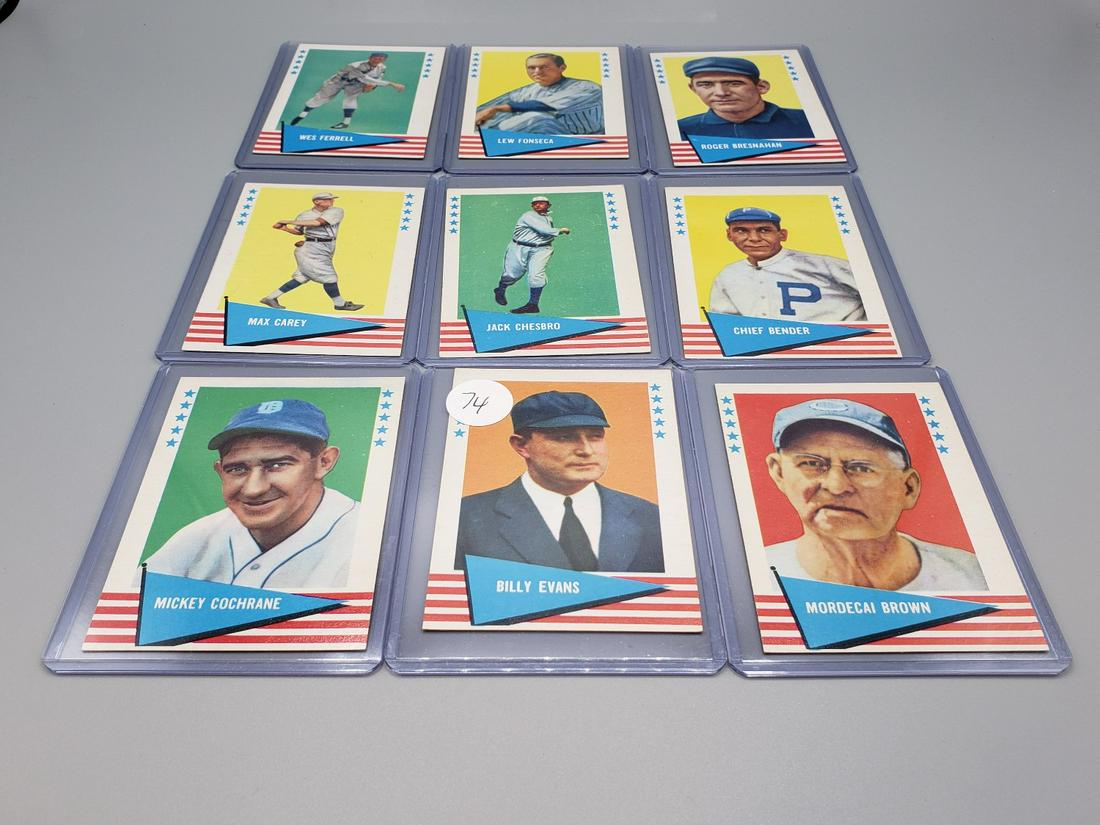 (22)1961 Fleer Baseball Cards Many HOF'ers Mostly (1 of 3)