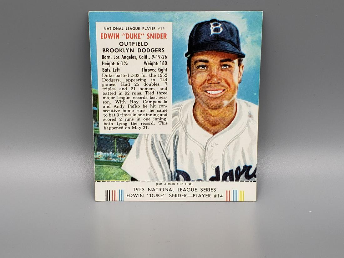1953 Red Man Duke Snider (1 of 3)
