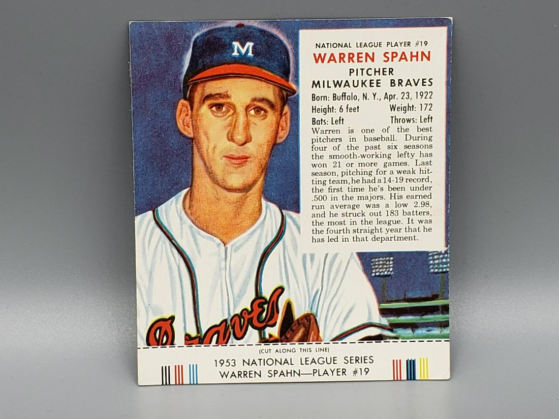 1953 Red Man Warren Spahn (1 of 2)