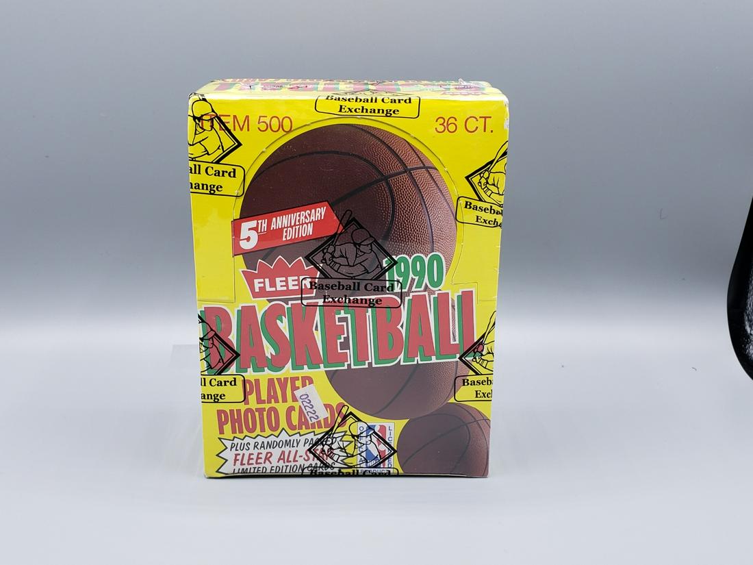 1990-91 Fleer Basketball Unopened Wax Box - BBCE (1 of 2)