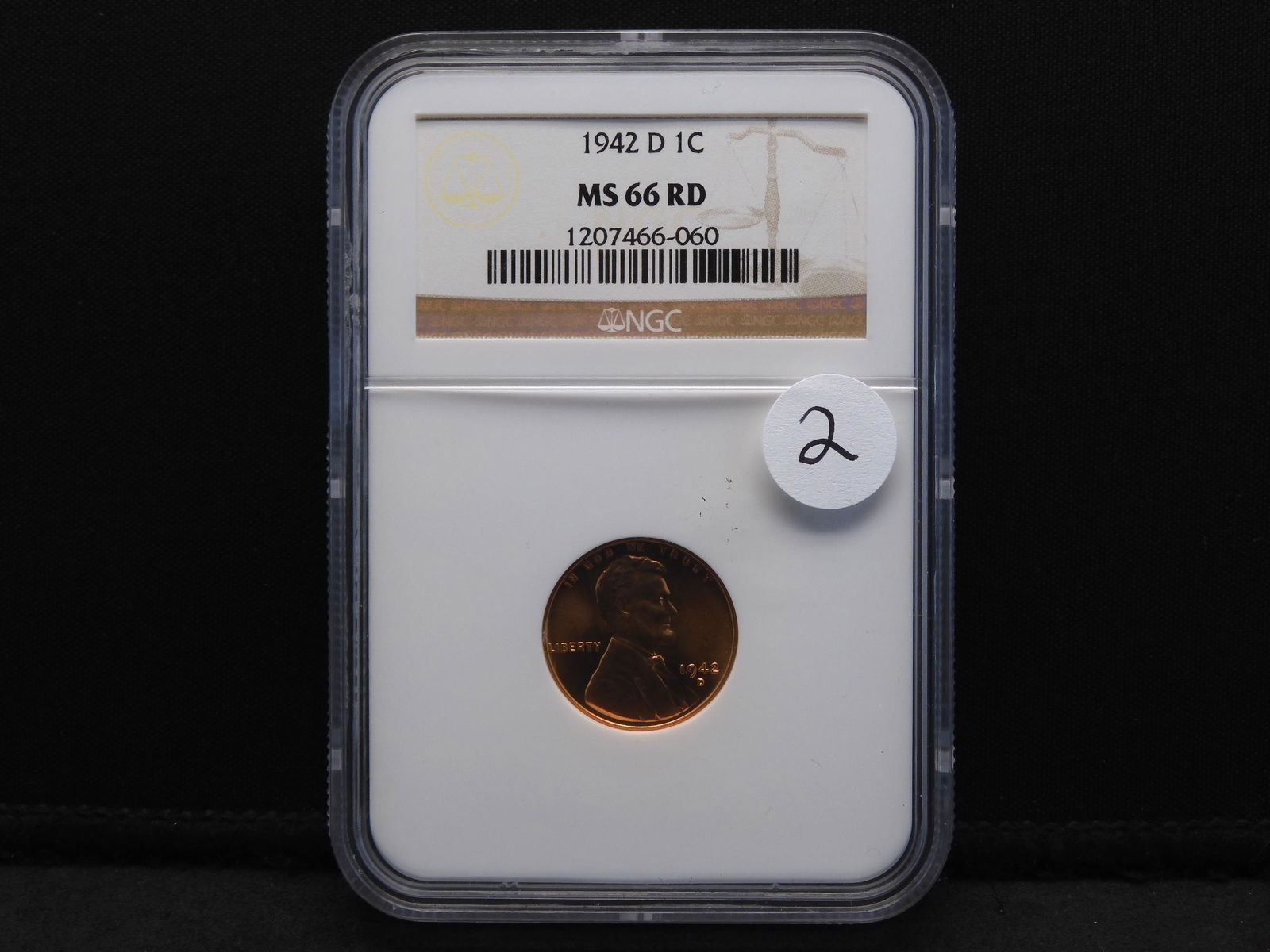 1942-D NGC MS66RD Lincoln Wheat Cent (1 of 4)