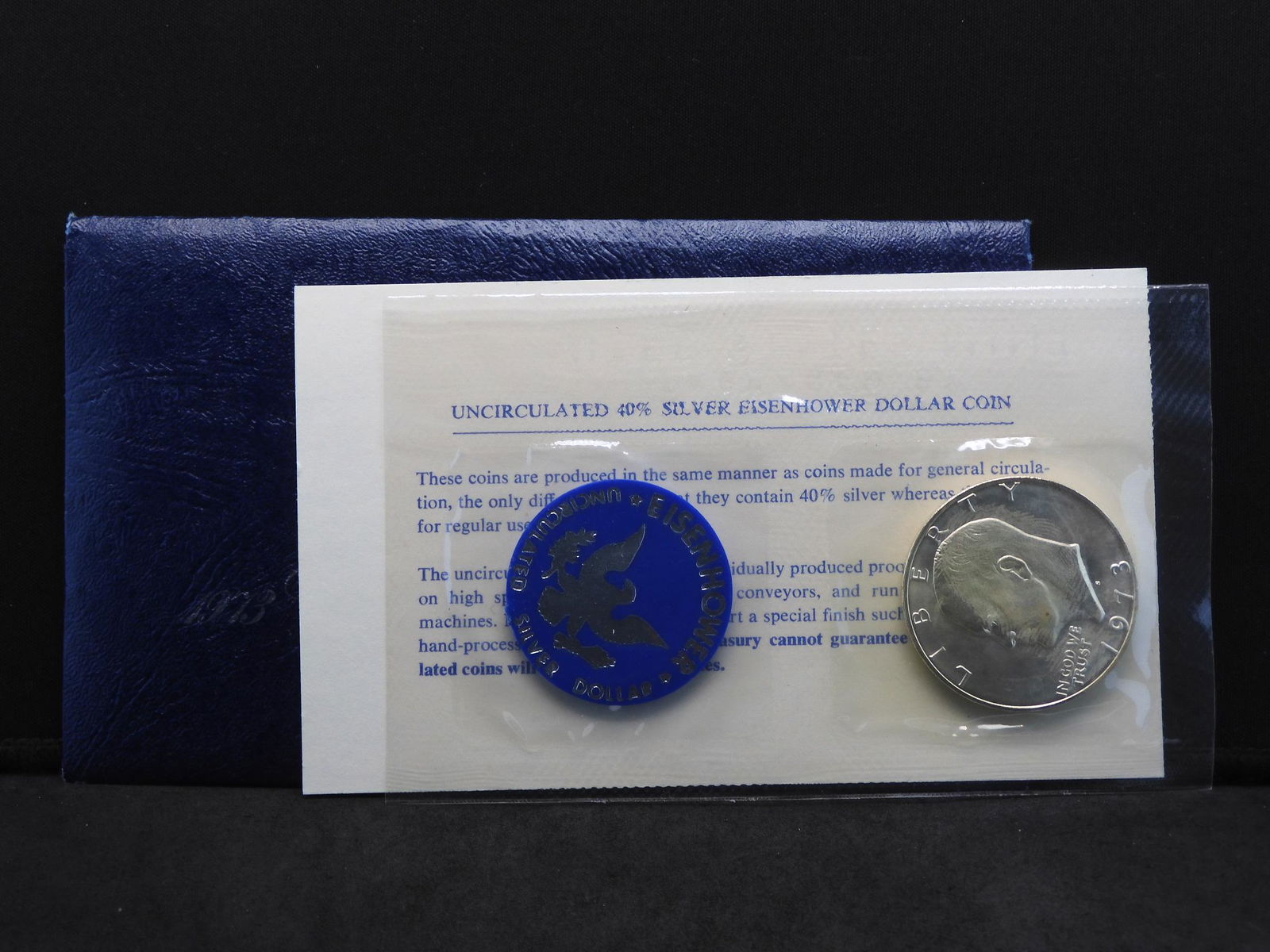 1973-S Eisenhower Ike Uncirculated 40% Silver Dollar (1 of 4)
