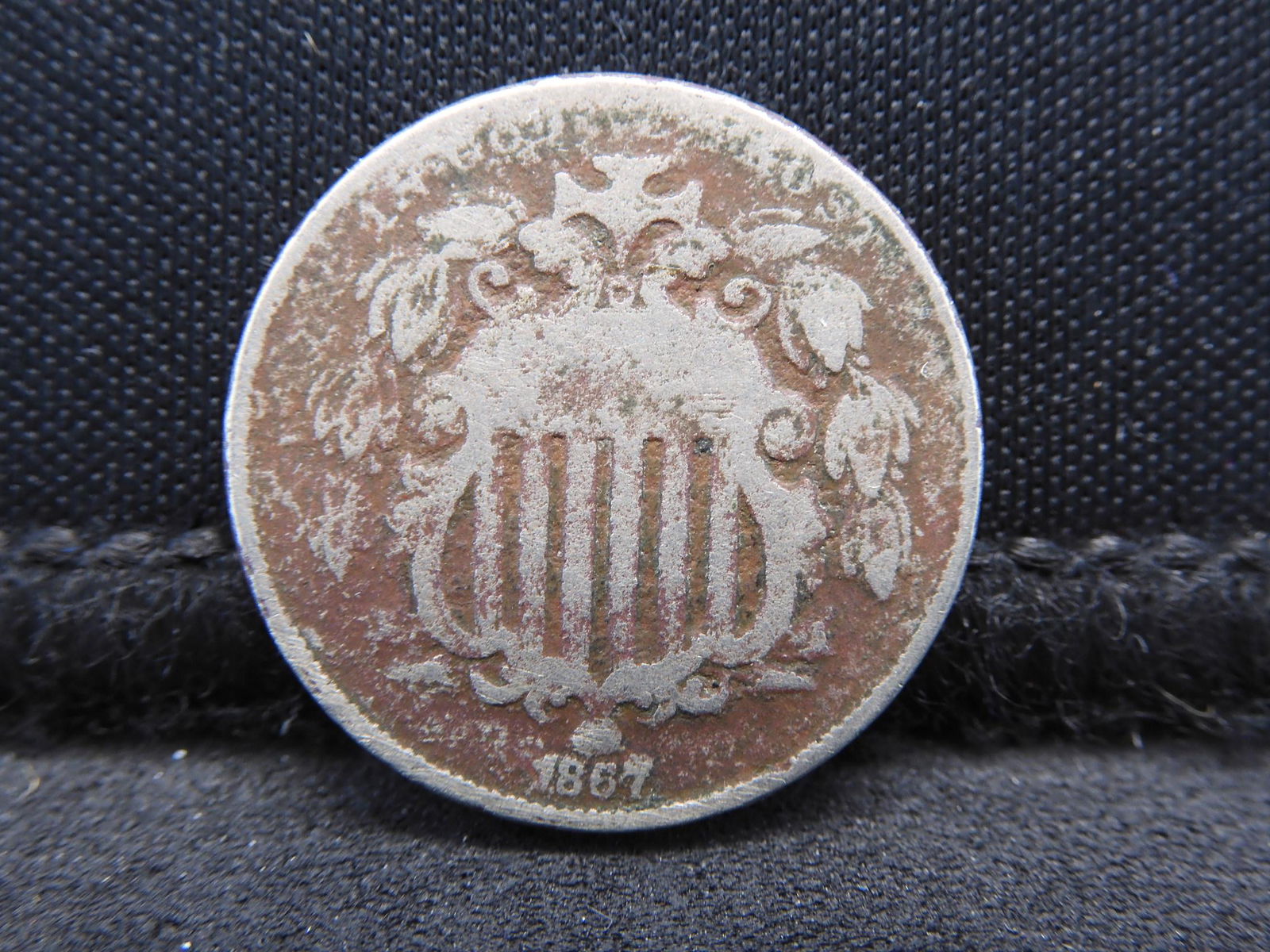 1867 w/ Rays Shield Nickel (1 of 2)