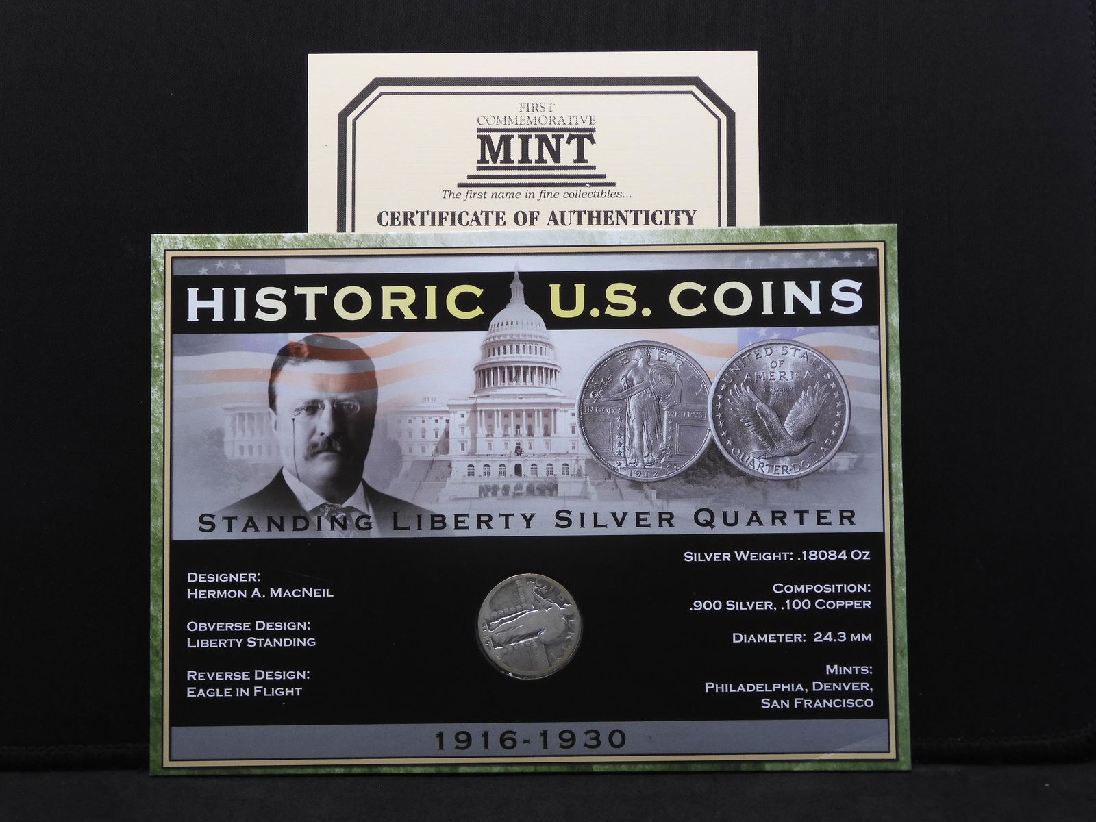 Historic U.S. Coins - Standing Liberty Silver Quarter (1 of 6)
