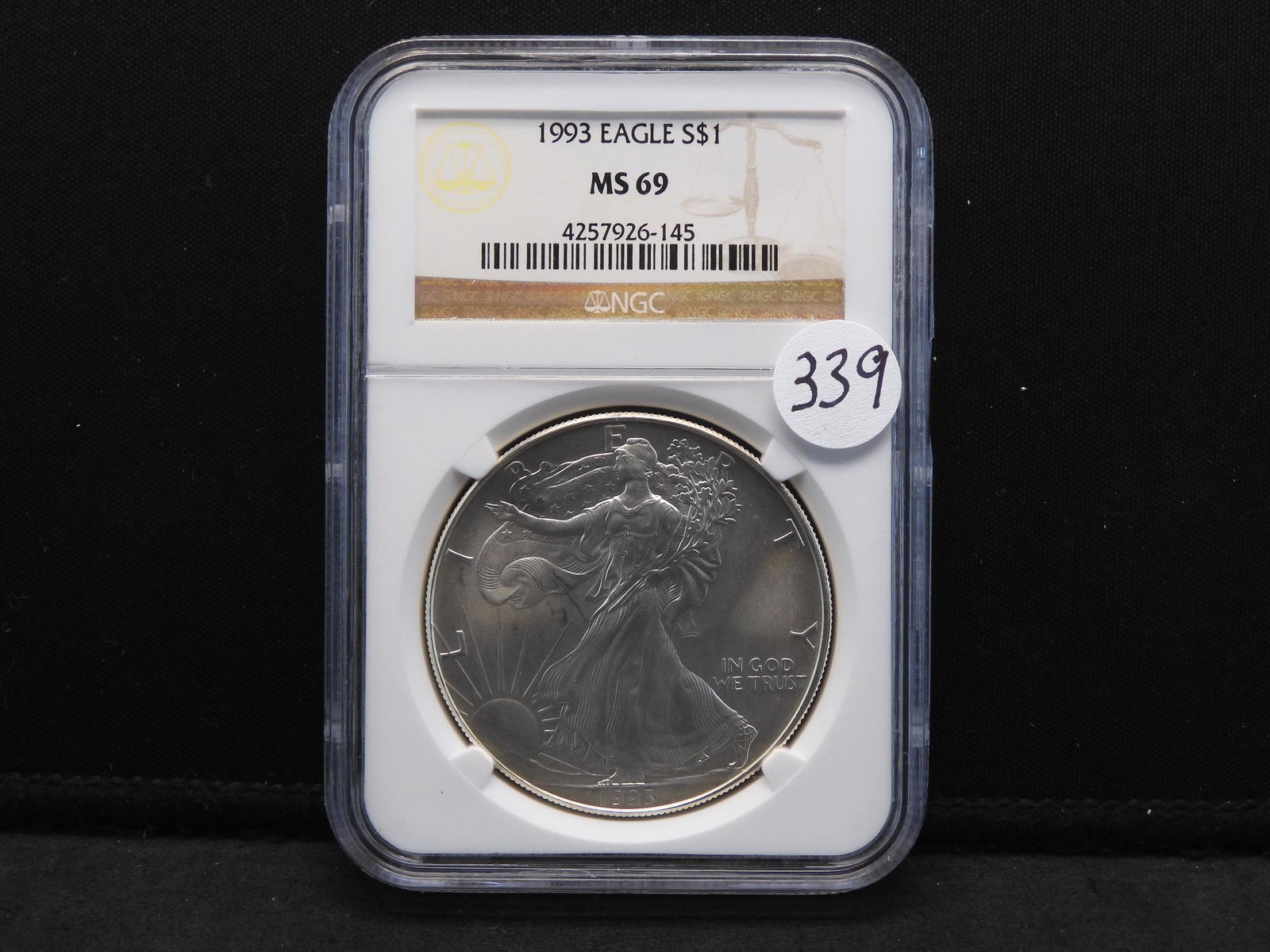1993 NGC MS69 American Silver Eagle (1 of 4)