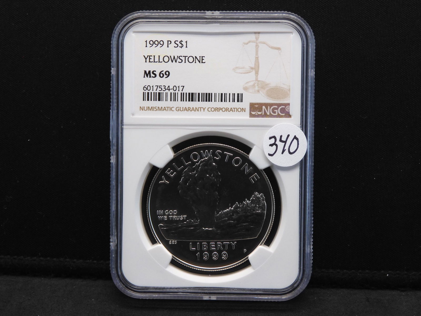 1999-P NGC MS69 Yellowstone Silver Dollar (1 of 4)