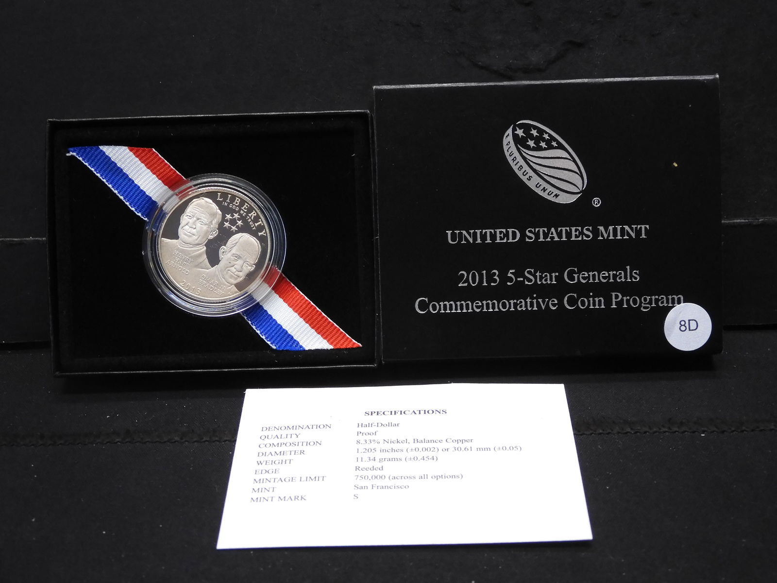 US Mint 2013-S  -  5-Star Generals Commem. Half Dollar (1 of 5)