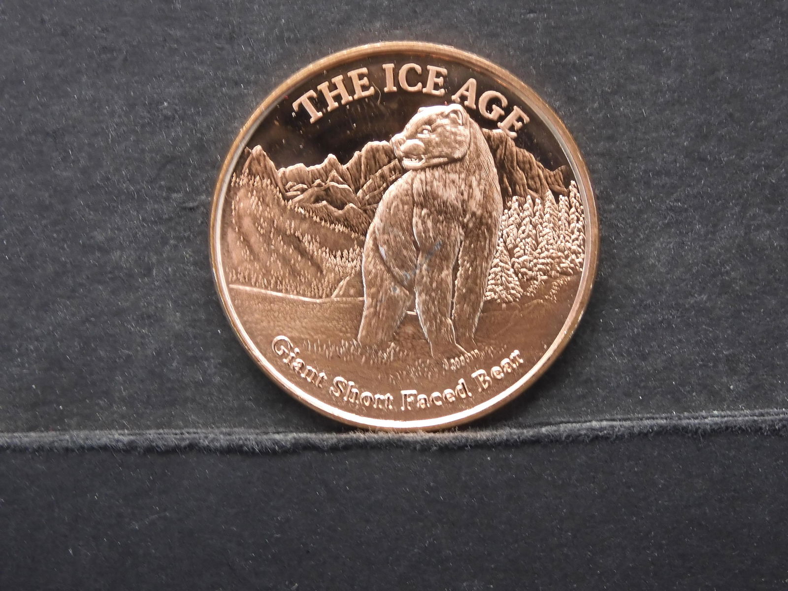 The Ice Age Giant Short Faced Bear One Ounce .999 Fine (1 of 2)