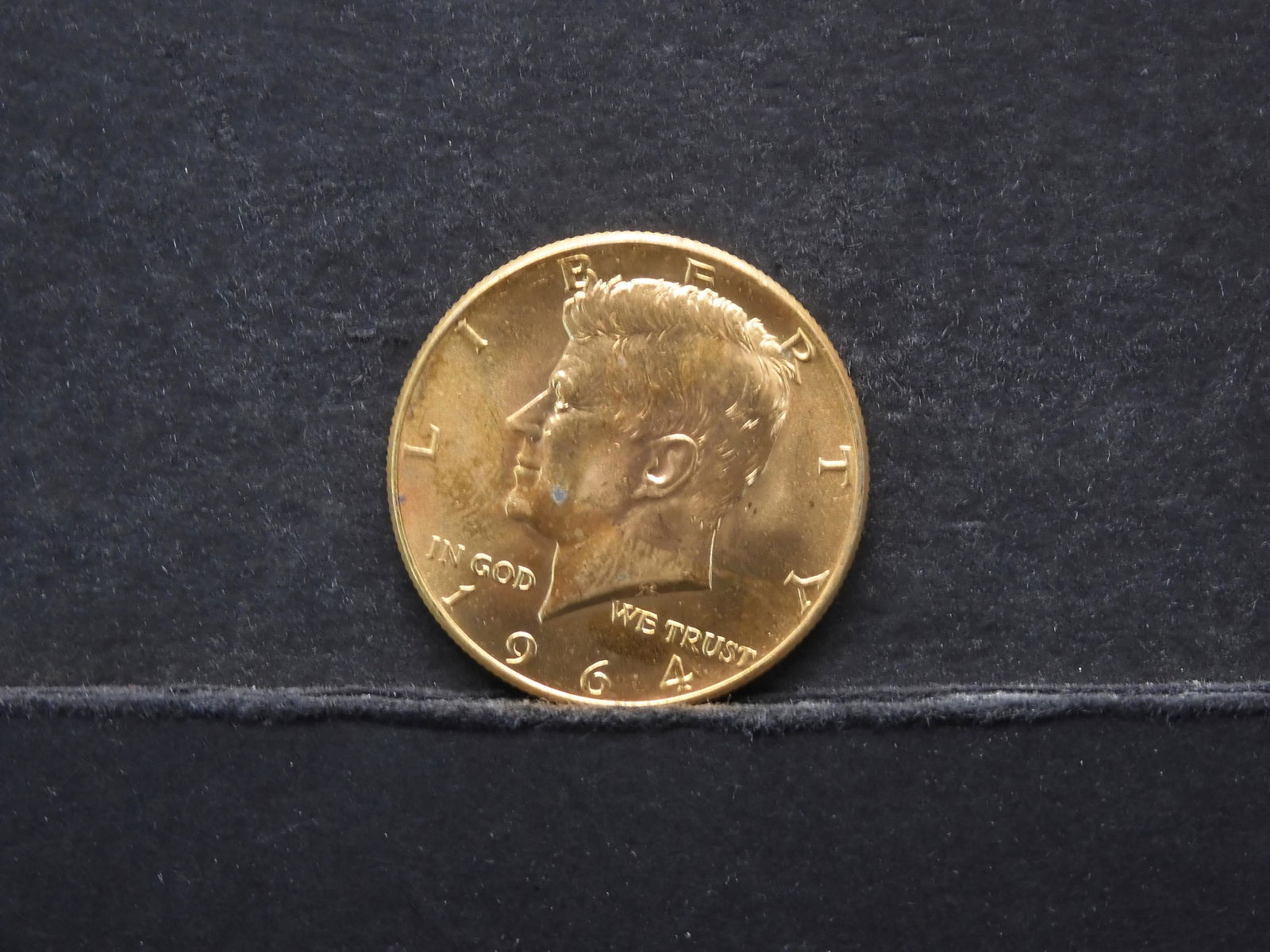 1964 Gold Plated Kennedy Half Dollar BU (1 of 3)