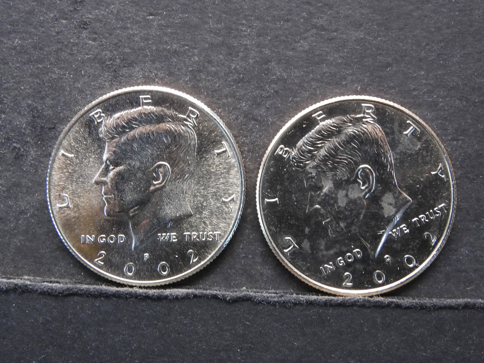 2002 P&D Choice BU Kennedy Half Dollars (Two Coin Lot) (1 of 3)