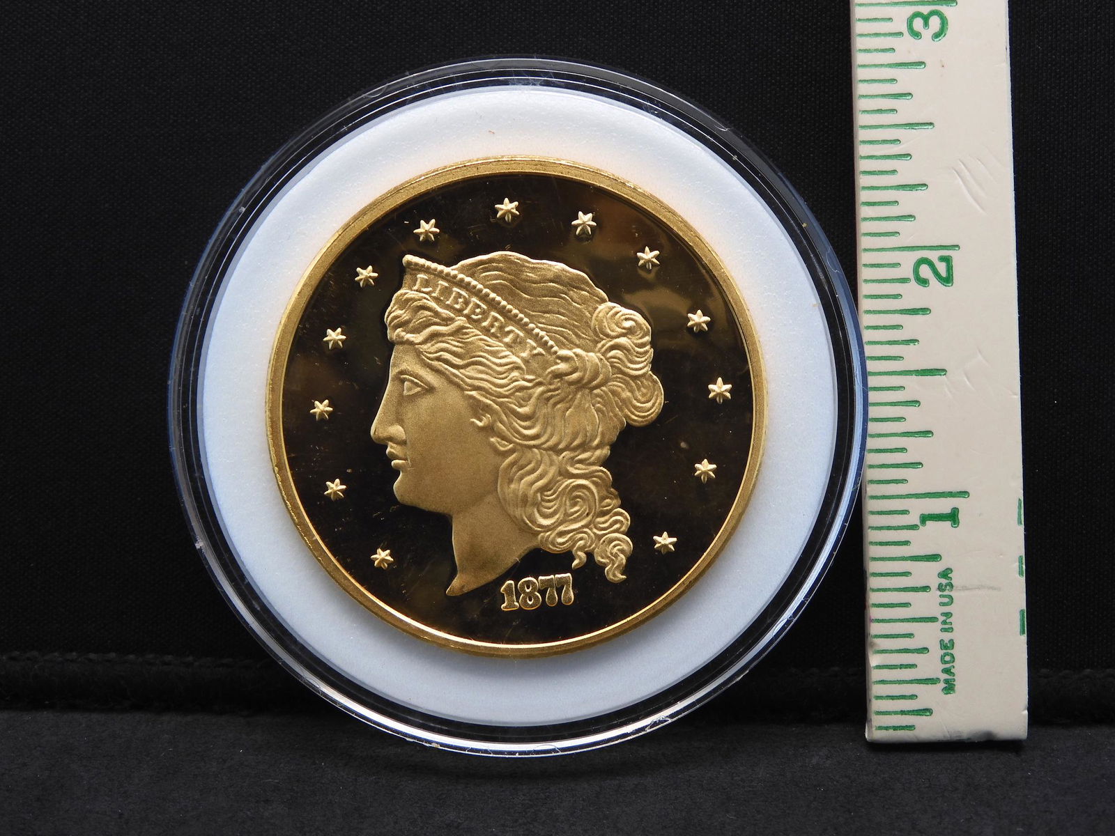 1877 $50 Gold Copy.  Huge and Beautiful. (1 of 4)