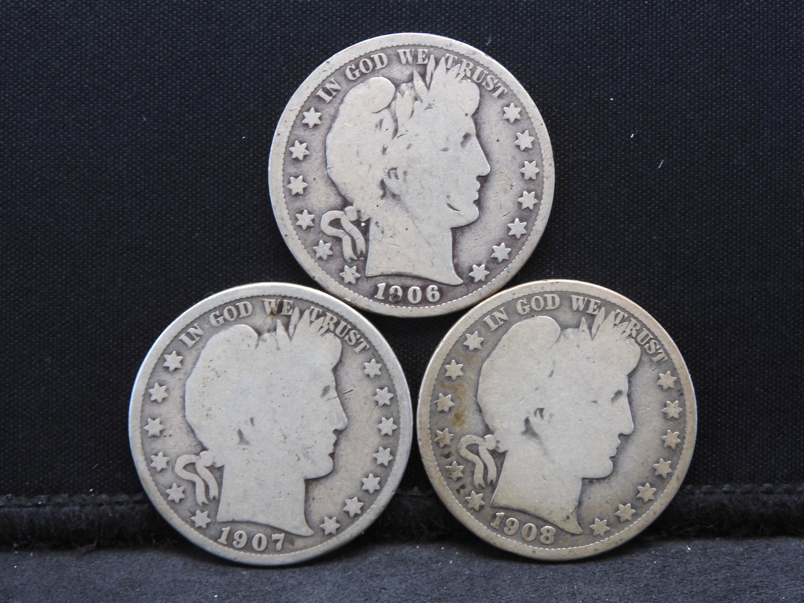Three New Orleans Mint Barber Half Dollars.  1906-O, (1 of 2)