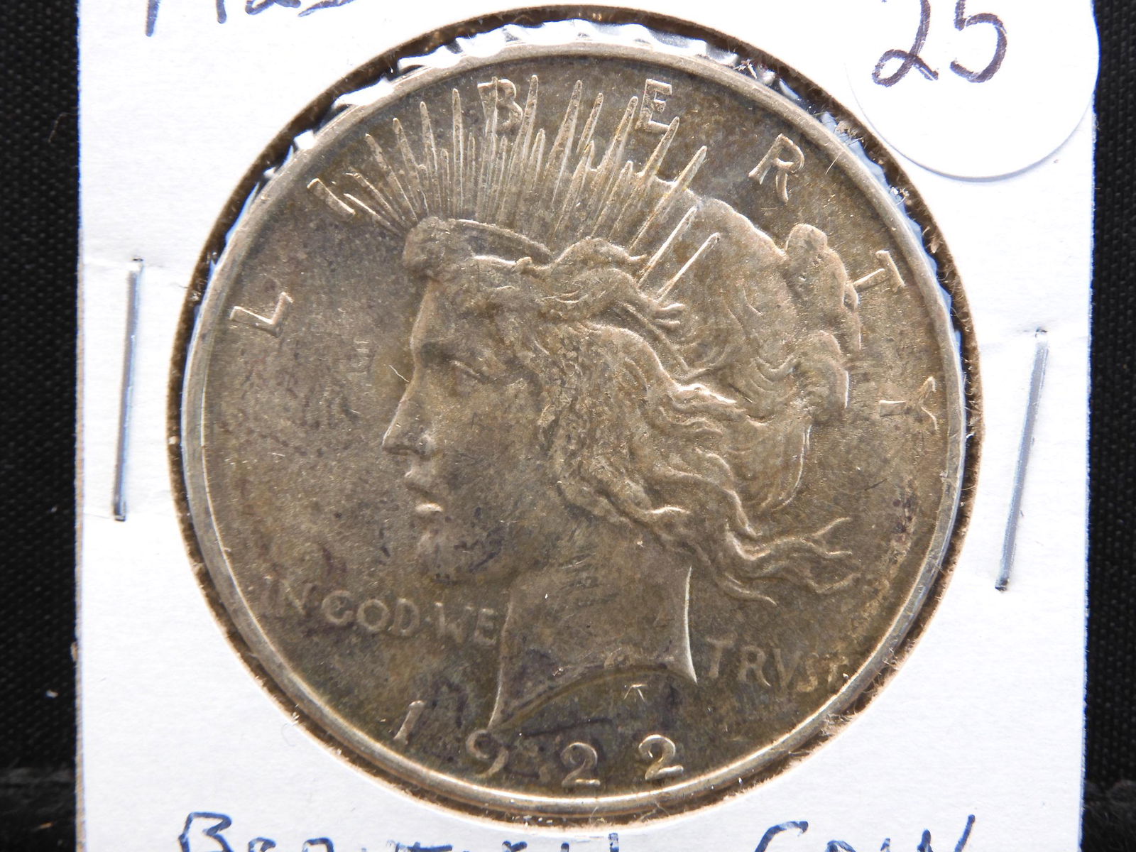 1922 Peace Dollar.  Uncirculated with great strike. (1 of 3)