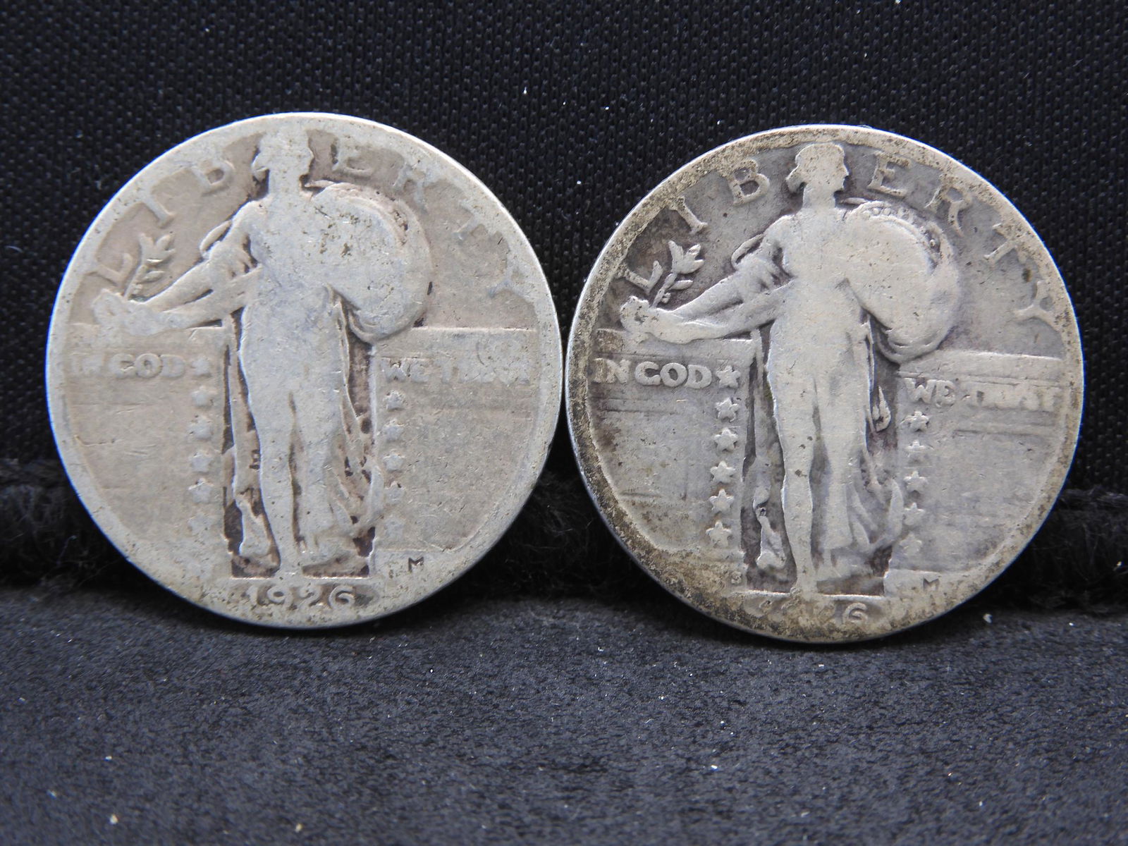 1926 And 1926-S U.S. Standing Liberty Quarters. (1 of 2)