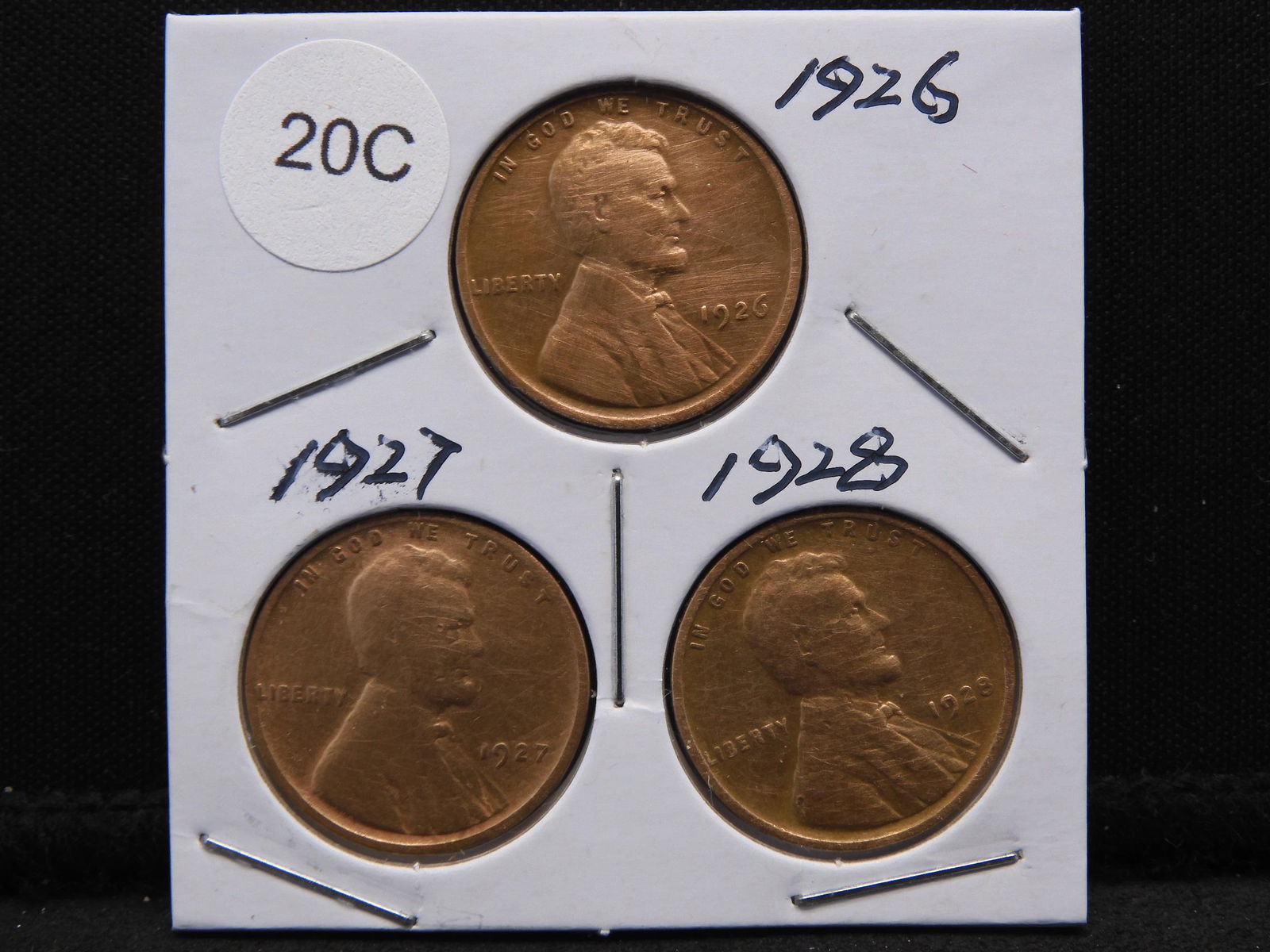 1926,1927,1928  Lincoln Wheat Cents (1 of 2)