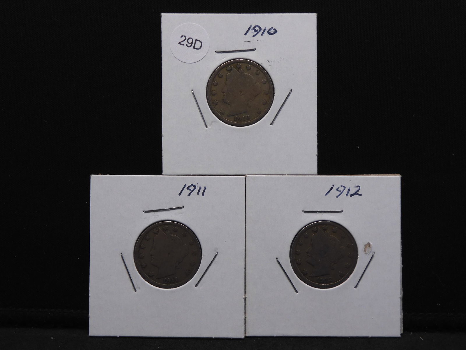 1910/1911/1912 Liberty Head V Nickels: 1910/1911/1912 Liberty Head V Nickels