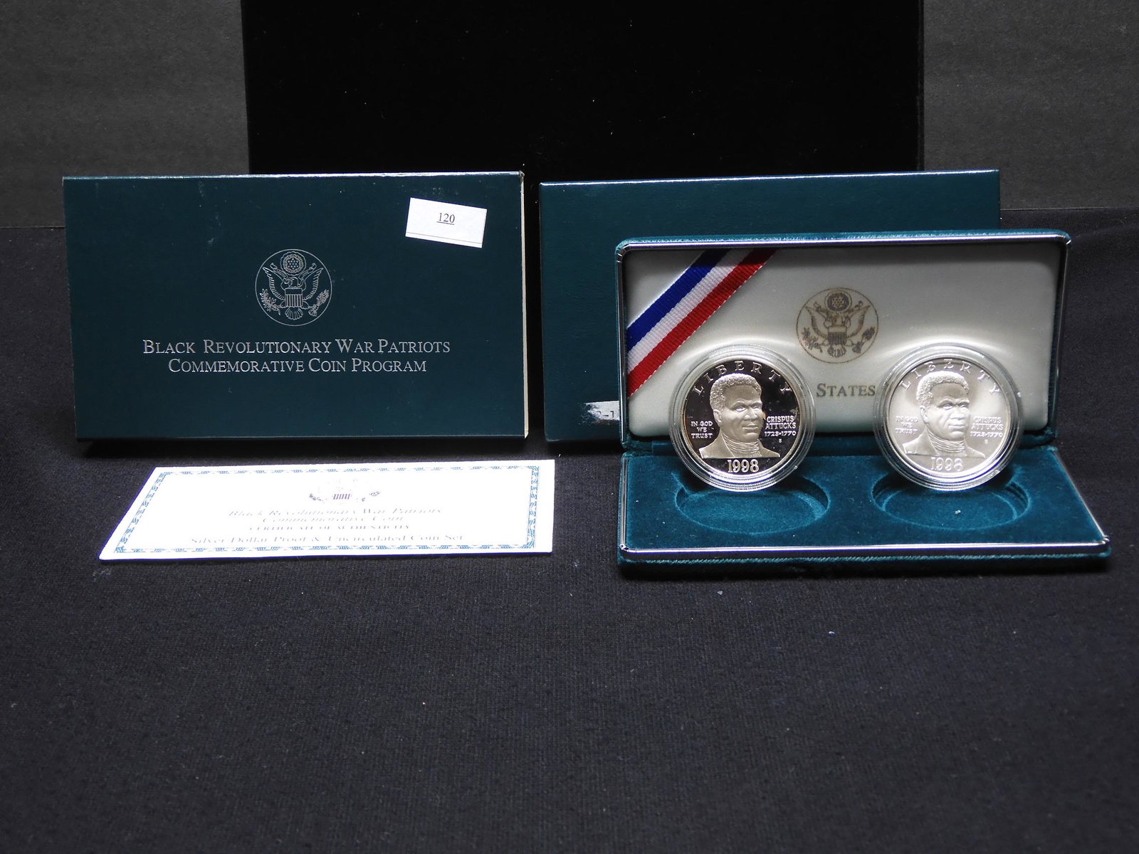 1998 U.S. Black Revolutionary War Patriots 2 Coin (1 of 4)