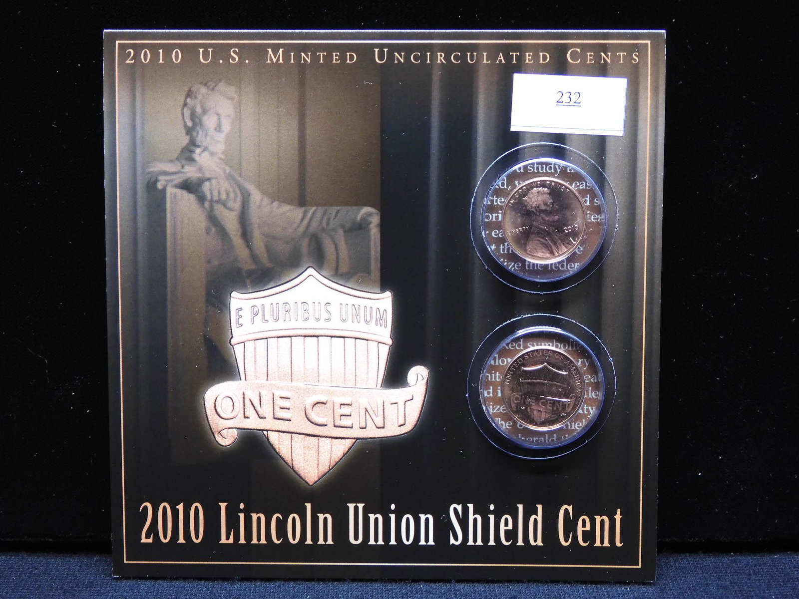 2010 Lincoln Union Shield Cent w/ Historical Fact (1 of 5)