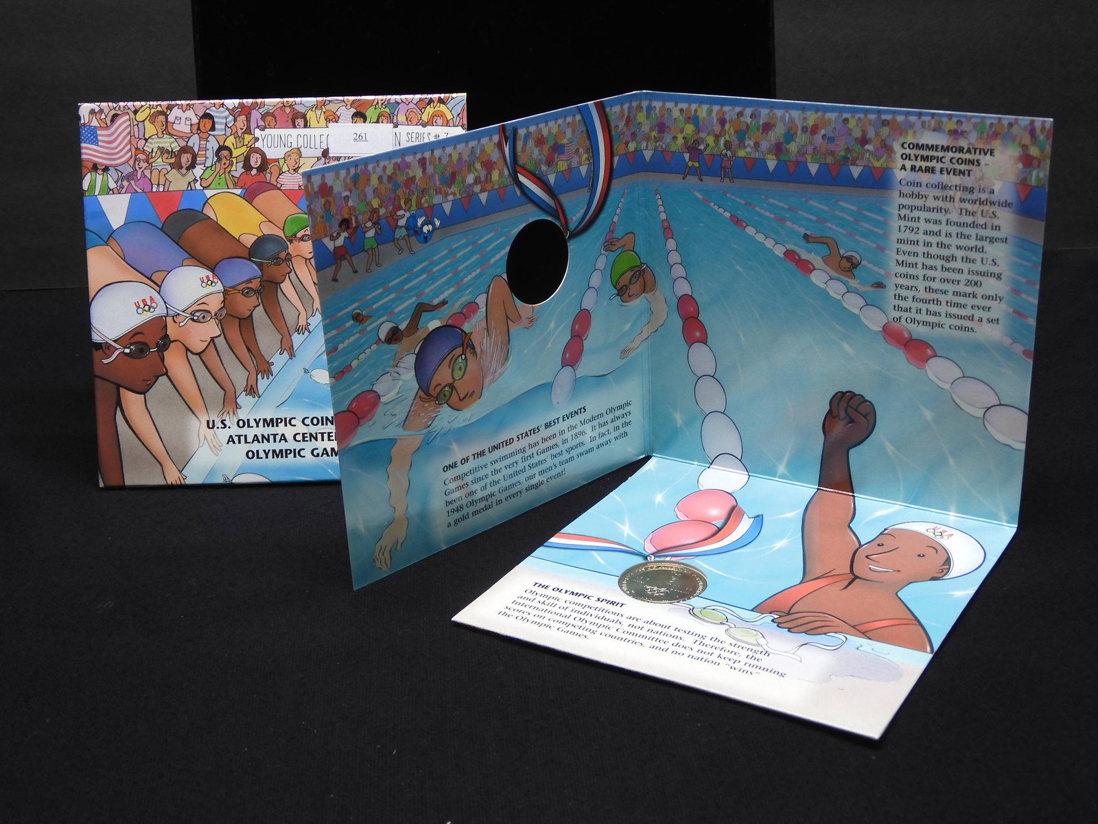 Young Collector's Edition - U.S. Olympic Coins of: Young Collector's Edition - U.S. Olympic Coins of Atlanta Centennial Games w/ Colorful Fold & Story