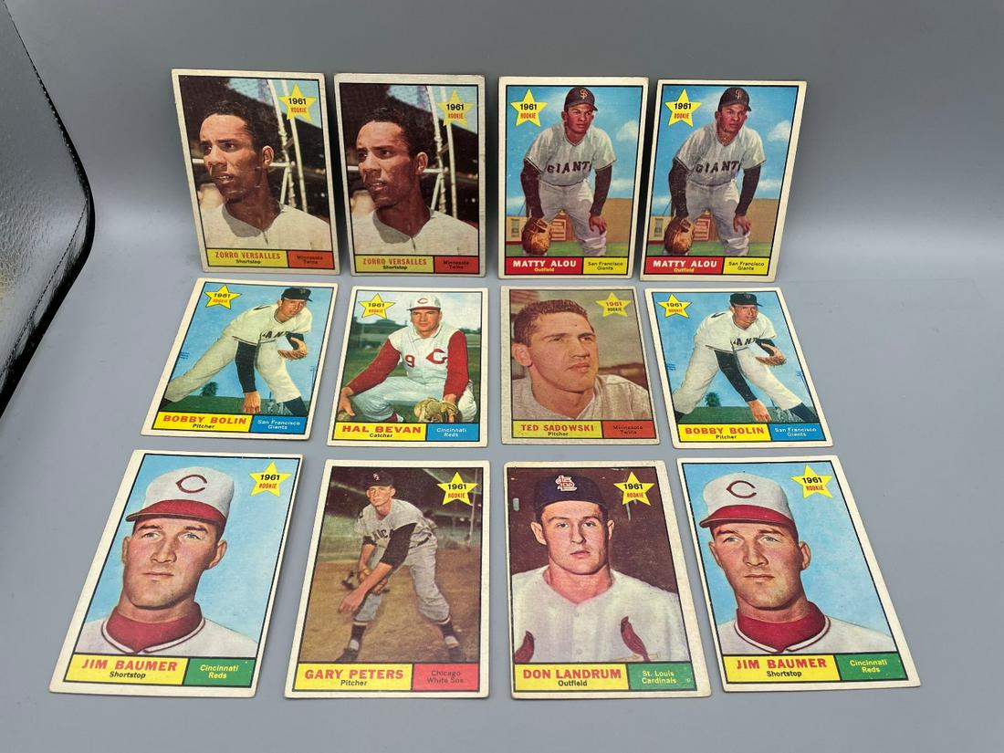 1961 Topps Baseball Lot of 12 Rookie Cards - Zoilo (1 of 6)