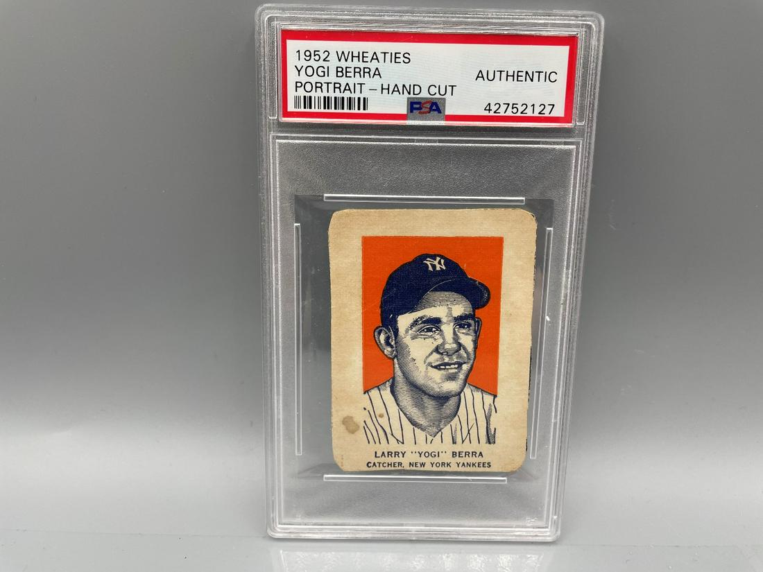 1952 Wheaties Yogi Berra PSA Authentic (1 of 2)