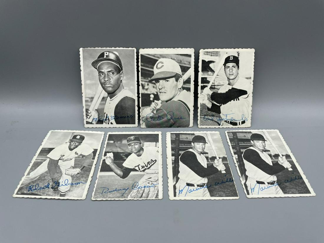 1969 Topps Deckle Edge Lot of 7 - Roberto Clemente, (1 of 12)