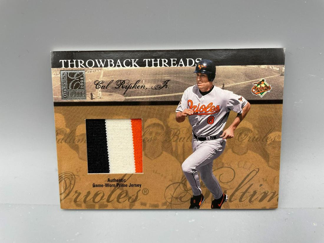 2004 Donruss Elite Cal Ripken Jr Game Worn Jersey Card (1 of 2)