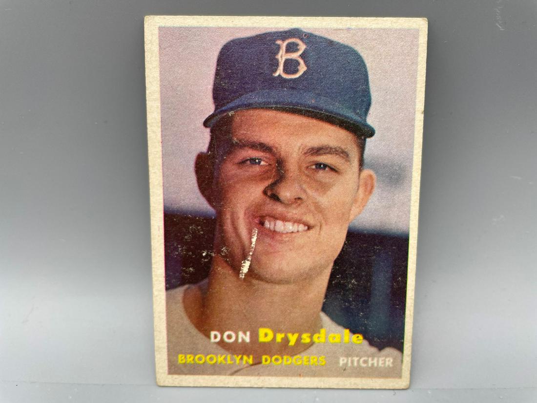 1957 Topps Don Drysdale RC #18 (1 of 2)