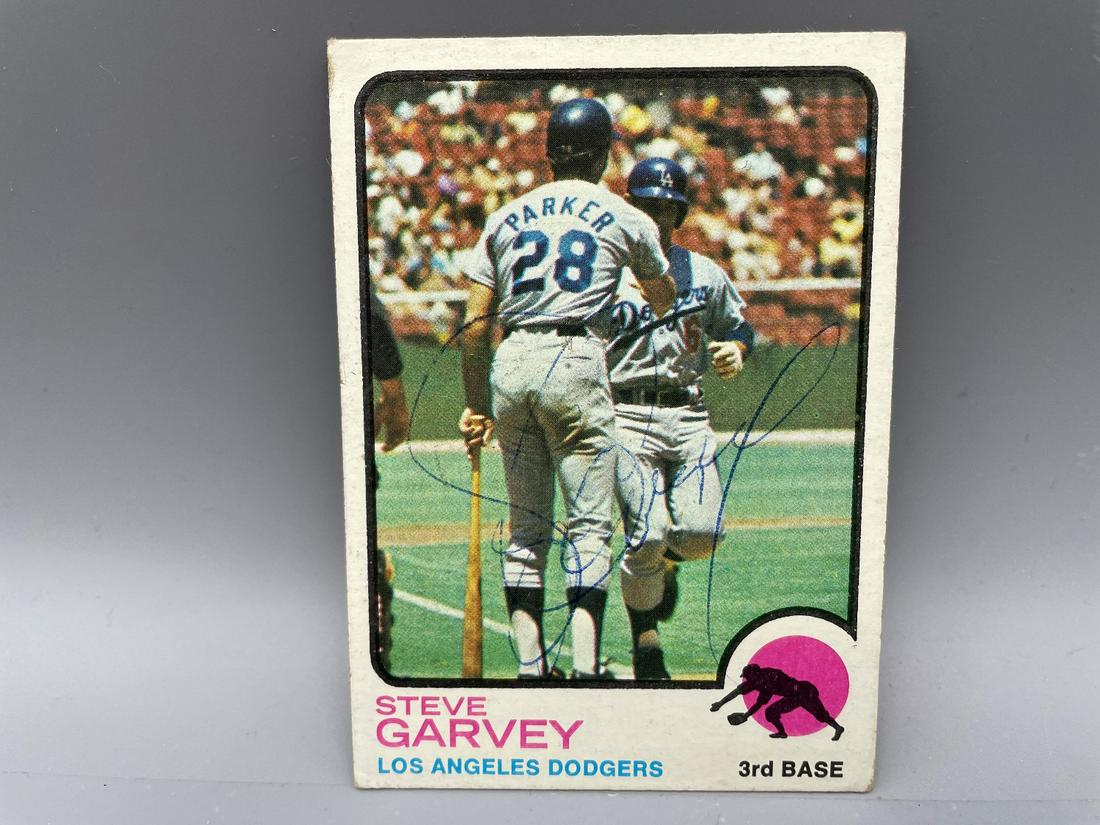 1973 Topps Steve Garvey #213 - Autographed - No COA: 1973 Topps Steve Garvey #213 - Autographed - No COA