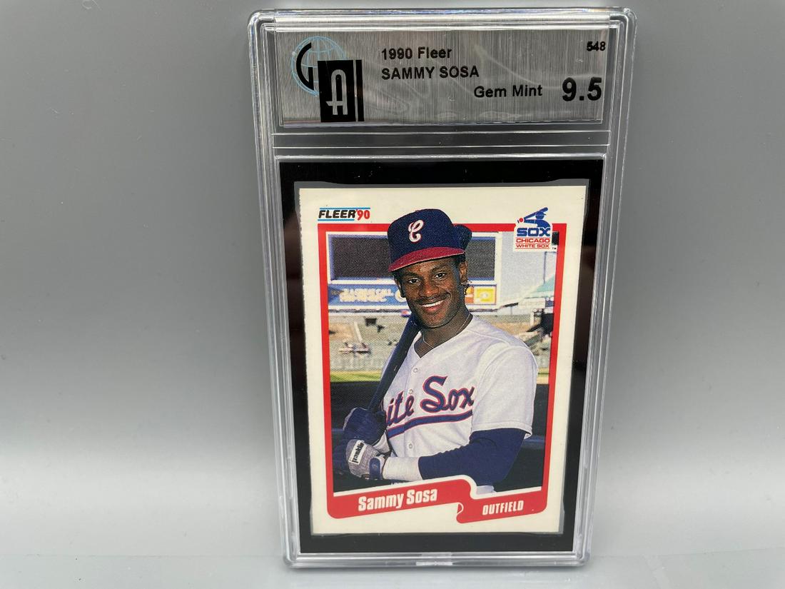 1990 Fleer Sammy Sosa RC #548 GAI 9.5 GEM MT (1 of 2)